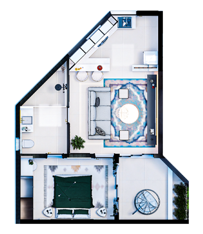 1 Bedroom Apartments 4 1 Bedroom Apartment (Type 1)